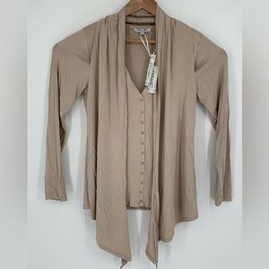 NWT $160 VERTIGO PARIS Women’s Rayon Blend Knit Blouse Sz XL U5